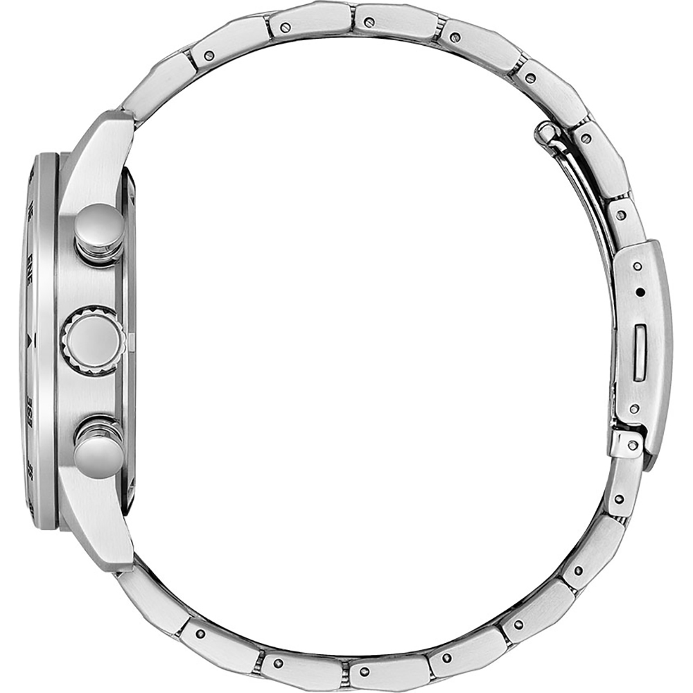 CITIZEN Aviator Eco-Drive Chronograph 43mm Silver Stainless Steel Bracelet CA0790-83E - 
