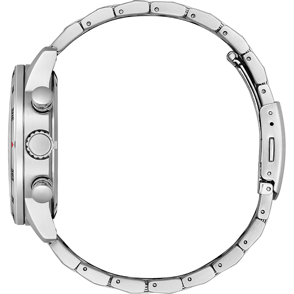 CITIZEN Aviator Eco-Drive Chronograph 43mm Silver Stainless Steel Bracelet CA0791-81X - 