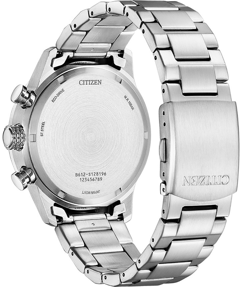 CITIZEN Aviator Eco-Drive Chronograph 43mm Silver Stainless Steel Bracelet CA0791-81X - 3