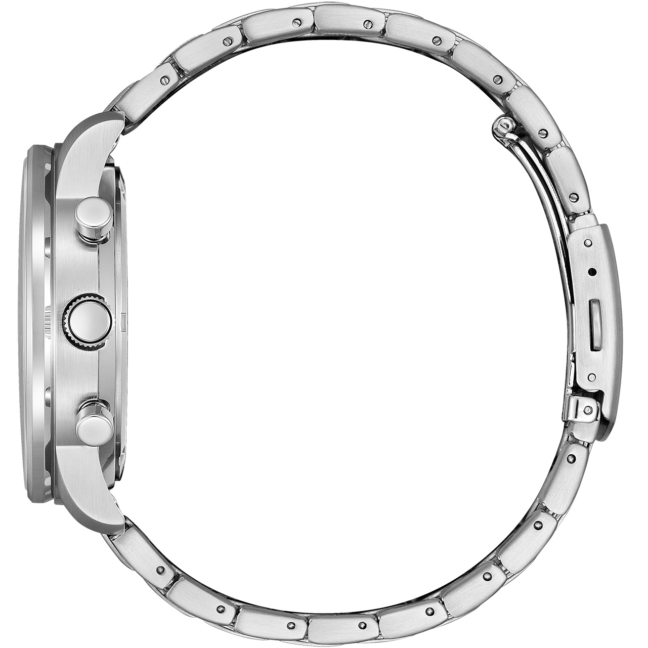 CITIZEN Eco-Drive Pilot Chronograph 44mm Silver Stainless Steel Bracelet CA4500-91L - 