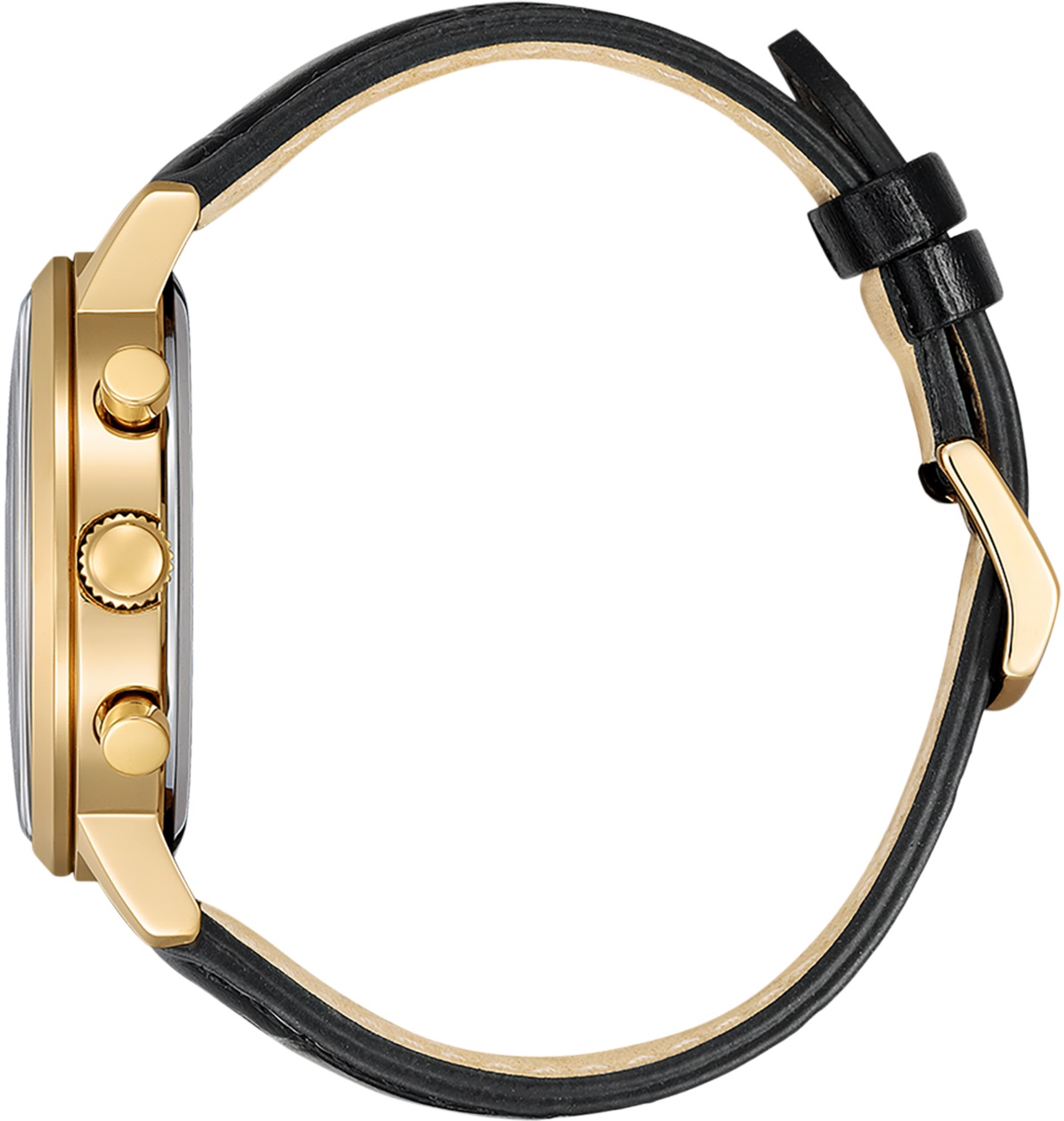 CITIZEN Eco-Drive Classic Chronograph Grey Dial 42mm Rose Gold Stainless Steel Black Leather Strap CA7067-11H - 3