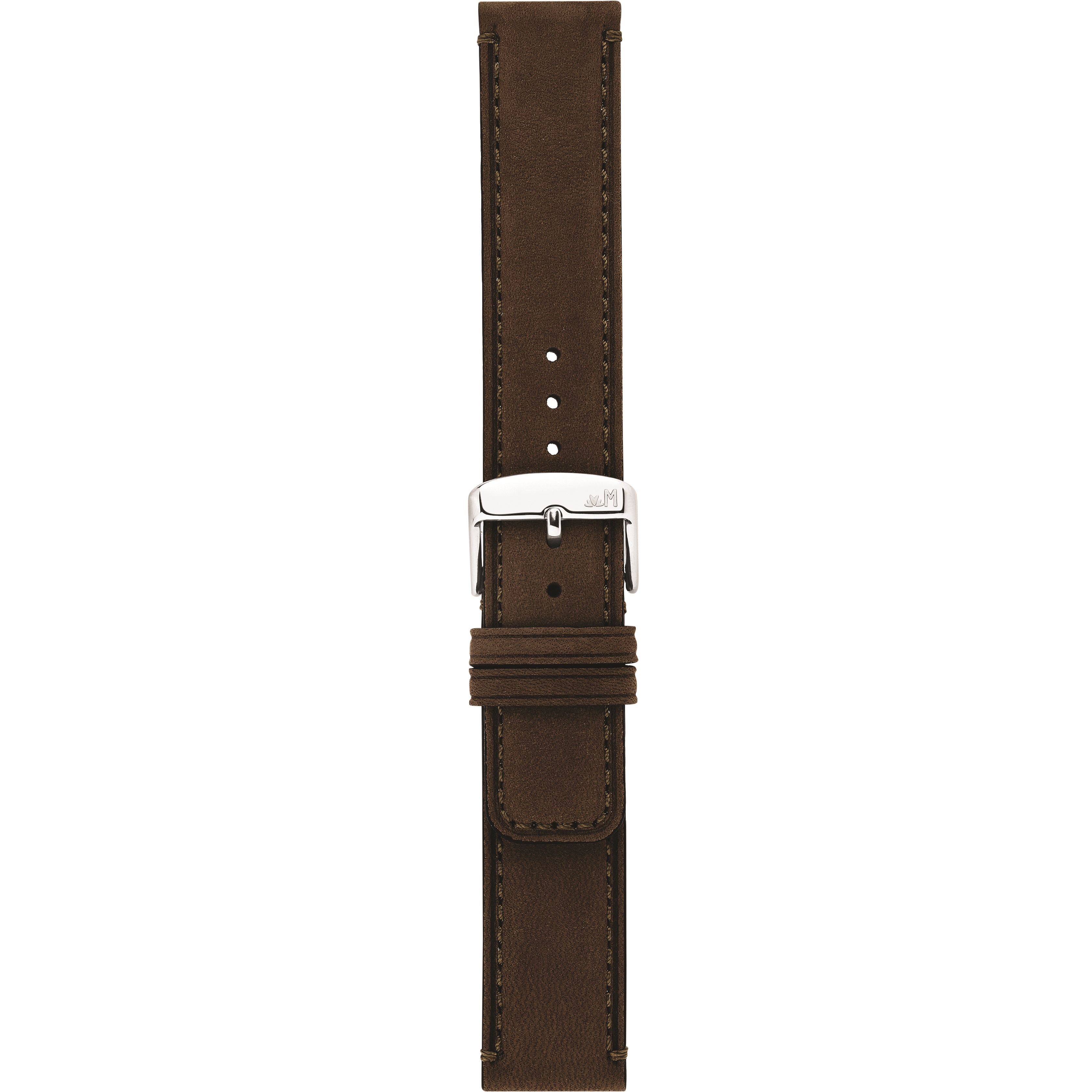 MORELLATO Coubert Hand Made Watch Strap 18-18mm Brown Extra Soft Nabuck Calf Leather A01X6021C38032CR18 - 3