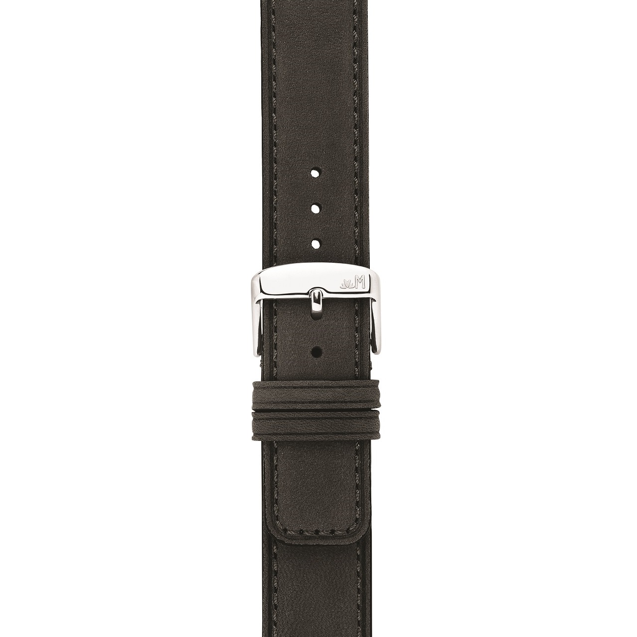 MORELLATO Coubert Hand Made Watch Strap 18-18mm Black Extra Soft Nabuck Calf Leather A01X6021C38090CR18 - 