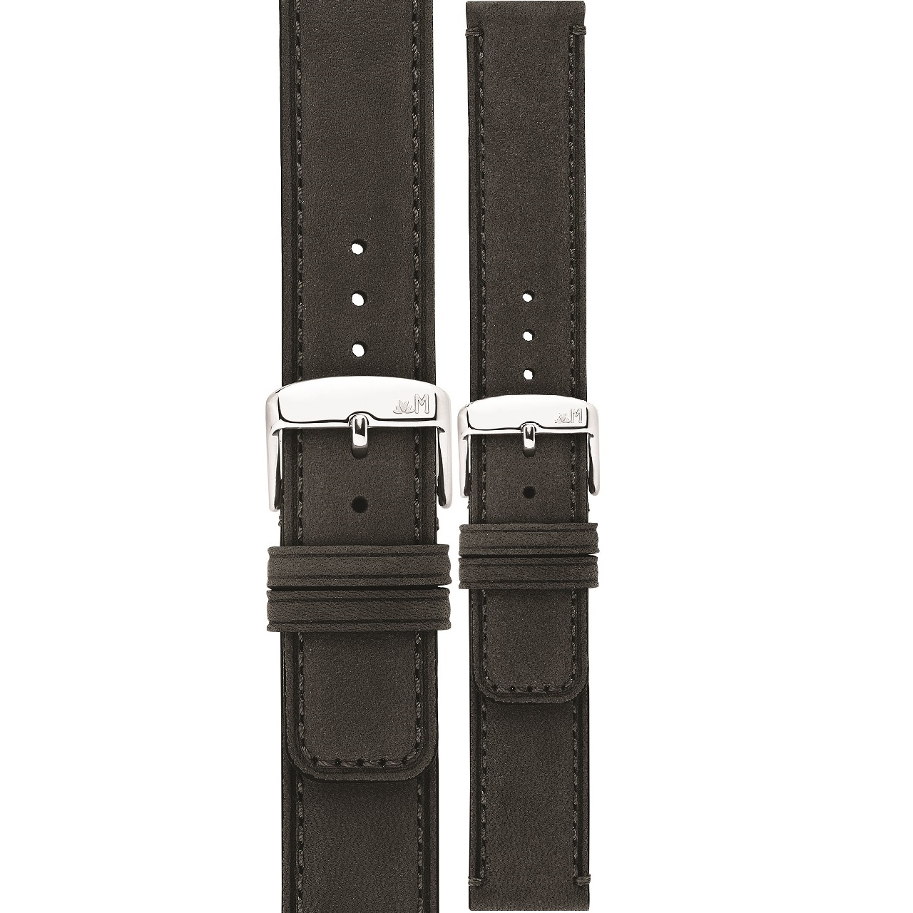 MORELLATO Coubert Hand Made Watch Strap 18-18mm Black Extra Soft Nabuck Calf Leather A01X6021C38090CR18 - 
