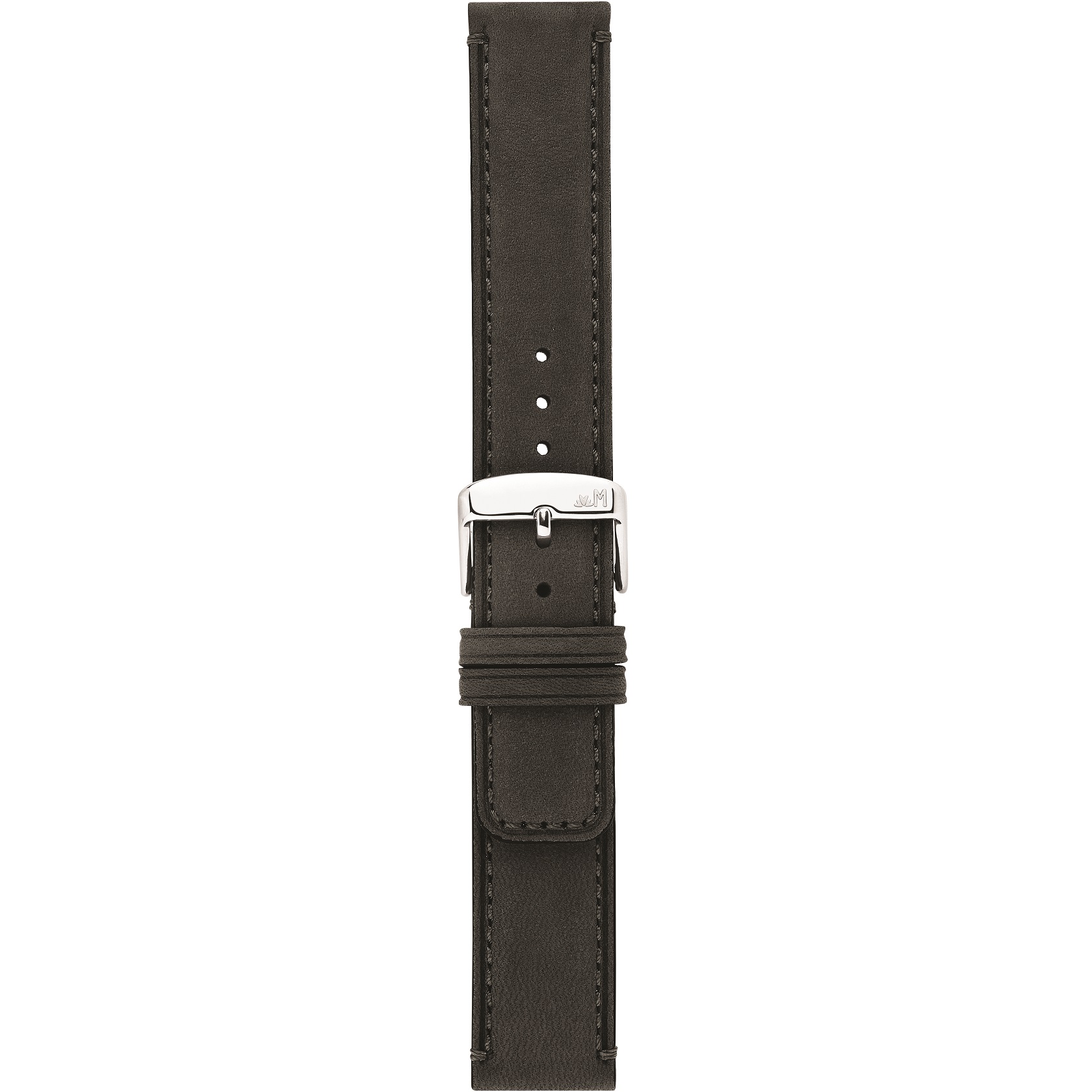 MORELLATO Coubert Hand Made Watch Strap 18-18mm Black Extra Soft Nabuck Calf Leather A01X6021C38090CR18 - 3