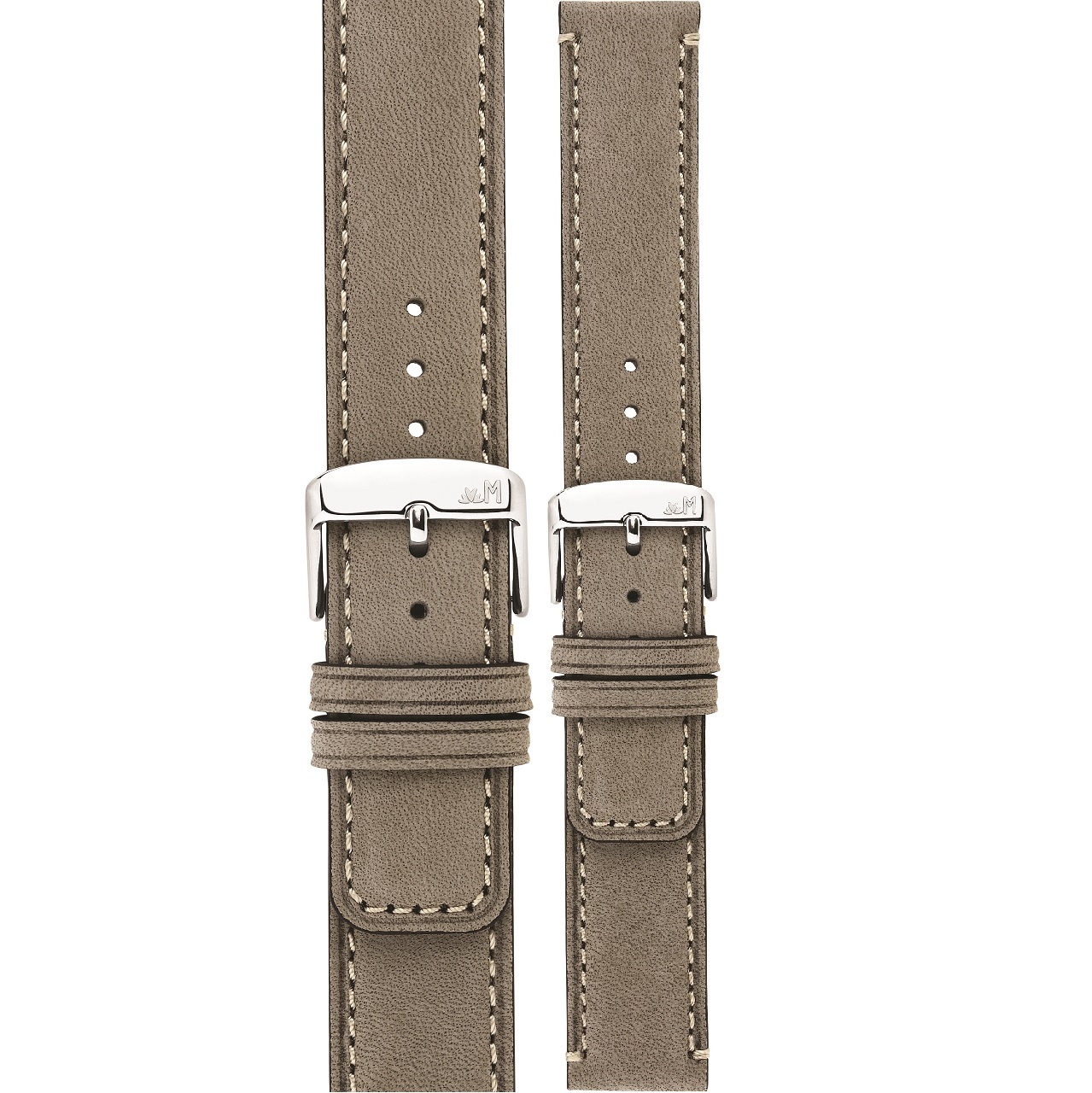 MORELLATO Coubert Hand Made Watch Strap 18-18mm Grey Extra Soft Nabuck Calf Leather A01X6021C38125CR18 - 