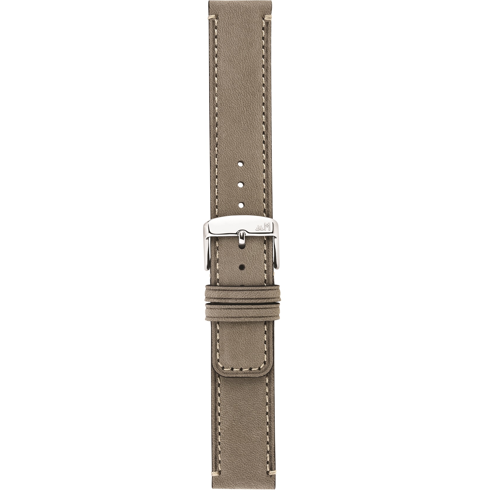 MORELLATO Coubert Hand Made Watch Strap 18-18mm Grey Extra Soft Nabuck Calf Leather A01X6021C38125CR18 - 3