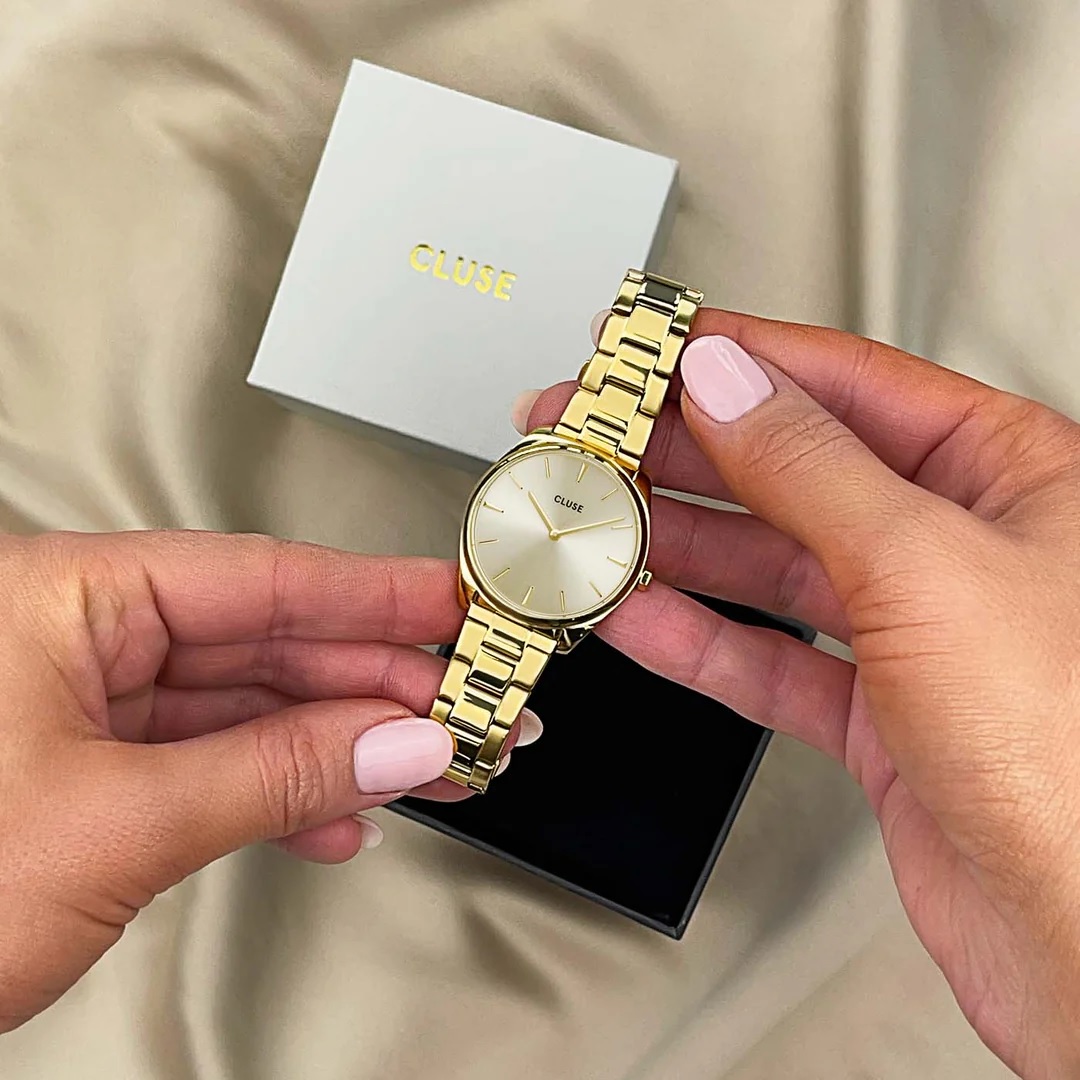 CLUSE Feroce Petite Gold Dial 31.5mm Gold Stainless Steel Bracelet CW11212 - 4