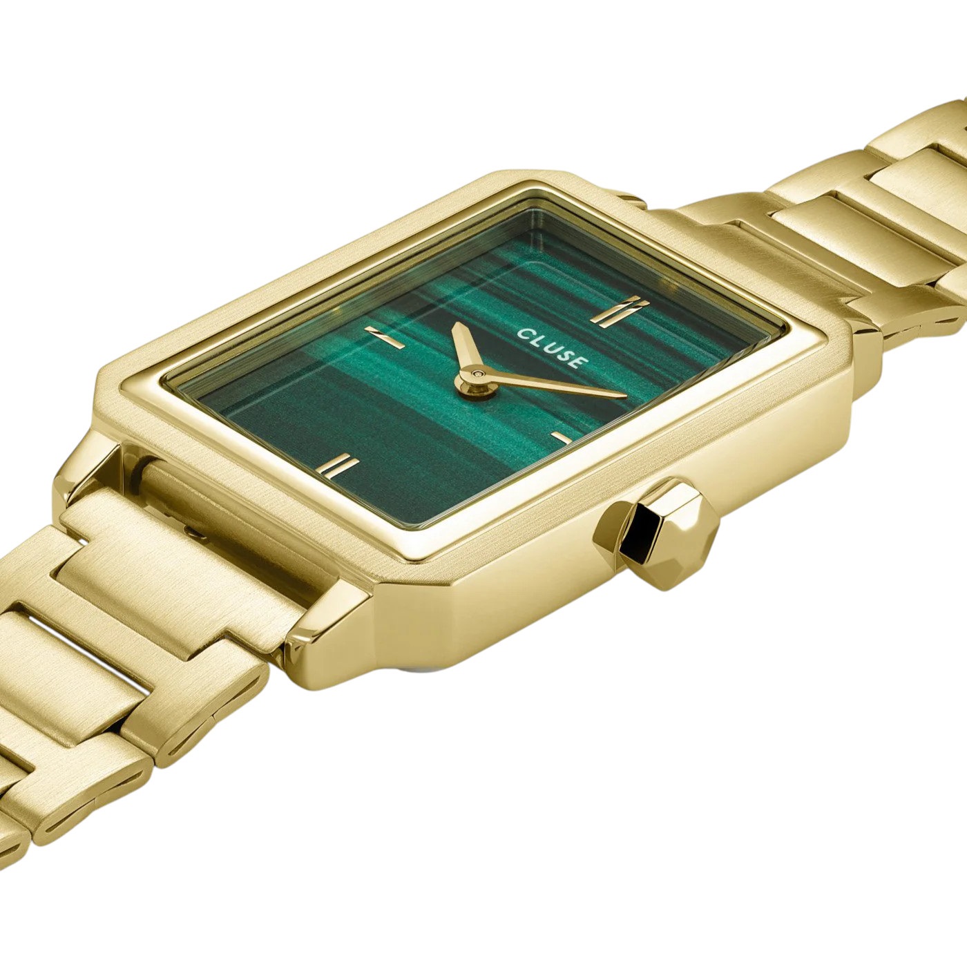 CLUSE Fluette Green Dial 30.6mm Gold Stainless Steel Bracelet CW11502 - 