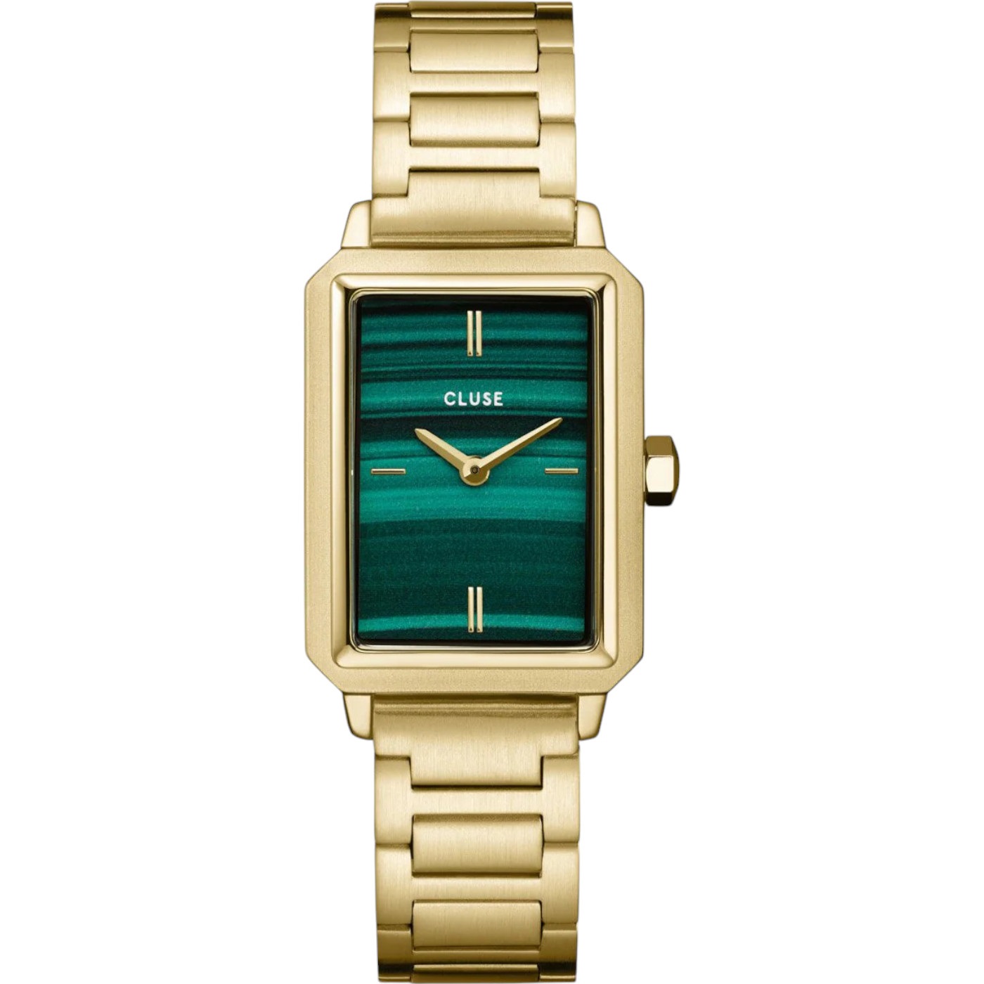 CLUSE Fluette Green Dial 30.6mm Gold Stainless Steel Bracelet CW11502 - 