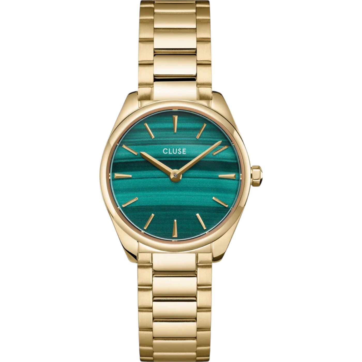 CLUSE Feroce Mini Green Dial 25mm Gold Stainless Steel Bracelet CW11702 - 