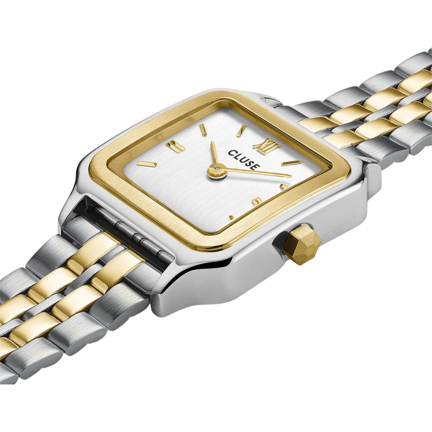 CLUSE Gracieuse Petite White Dial 24mm Two-Tone Gold and Silver Stainless Steel Bracelet CW11801 - 