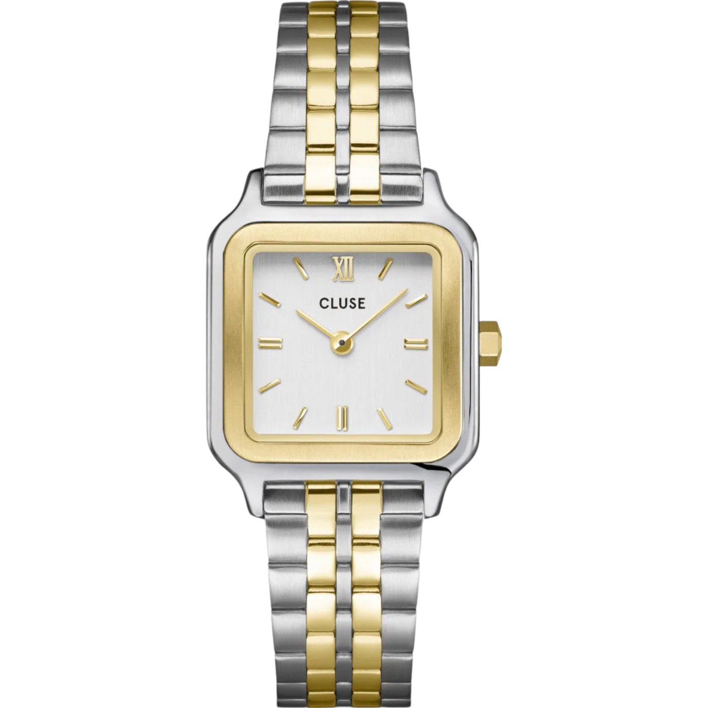 CLUSE Gracieuse Petite White Dial 24mm Two-Tone Gold and Silver Stainless Steel Bracelet CW11801 - 
