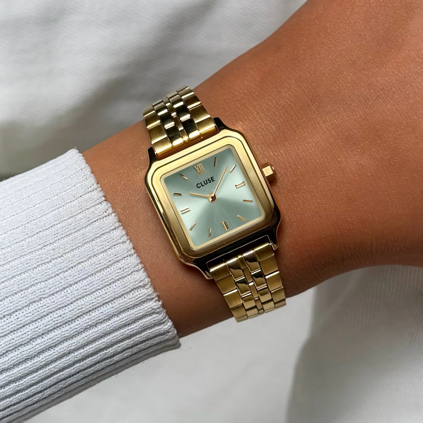 CLUSE Gracieuse Petite Green Dial 24mm Gold Stainless Steel Bracelet CW11818 - 4