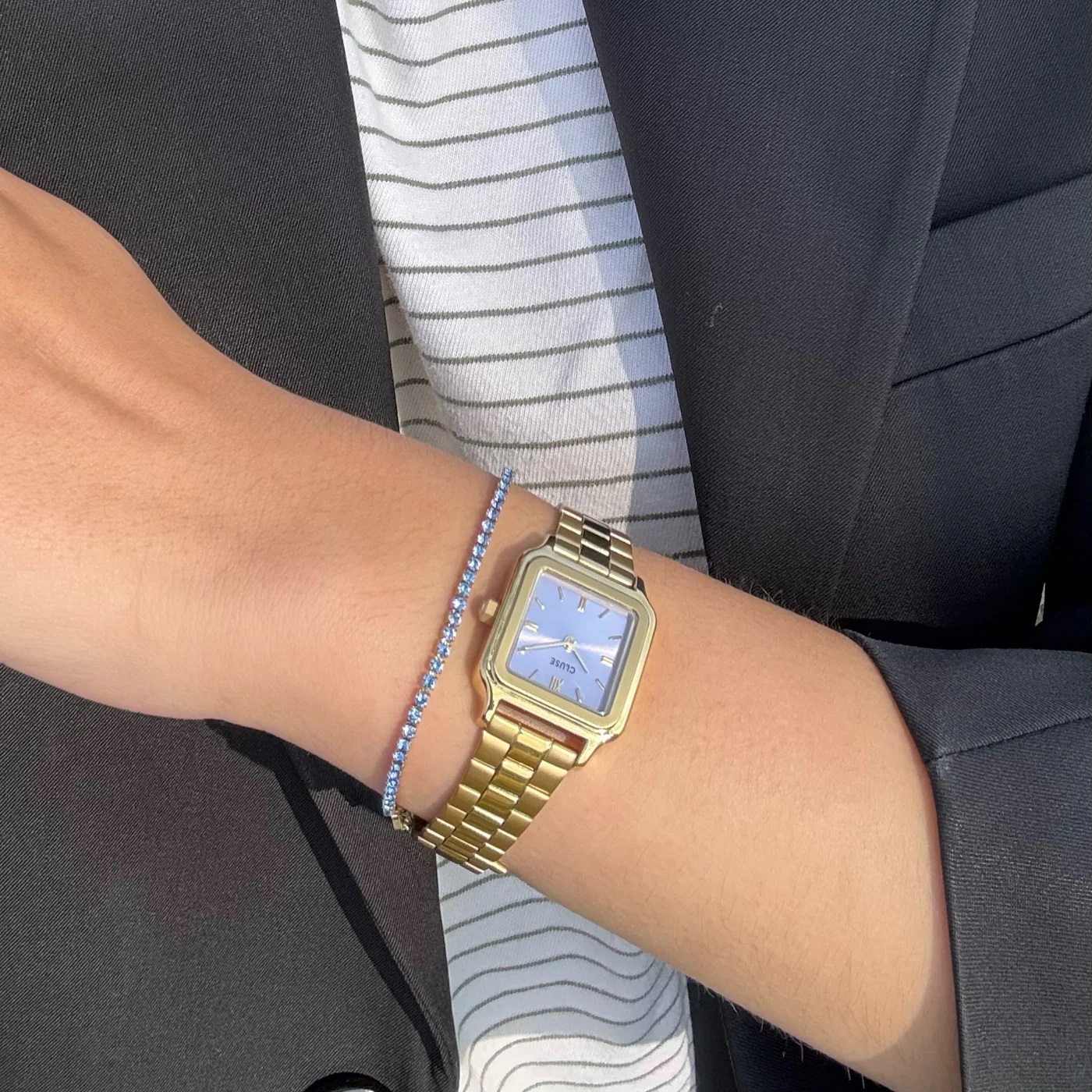 CLUSE Gracieuse Petite Lilac Dial 24mm Gold Stainless Steel Bracelet CW11820 - 5