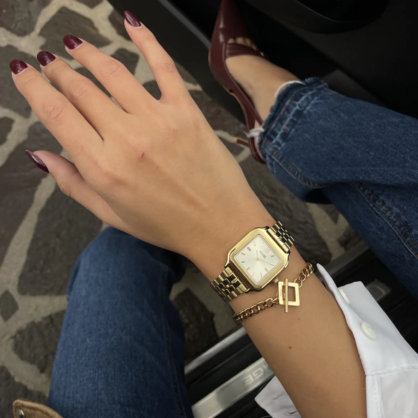 CLUSE Gracieuse Gold Dial 28mm Gold Stainless Steel Bracelet CW11902 - 4