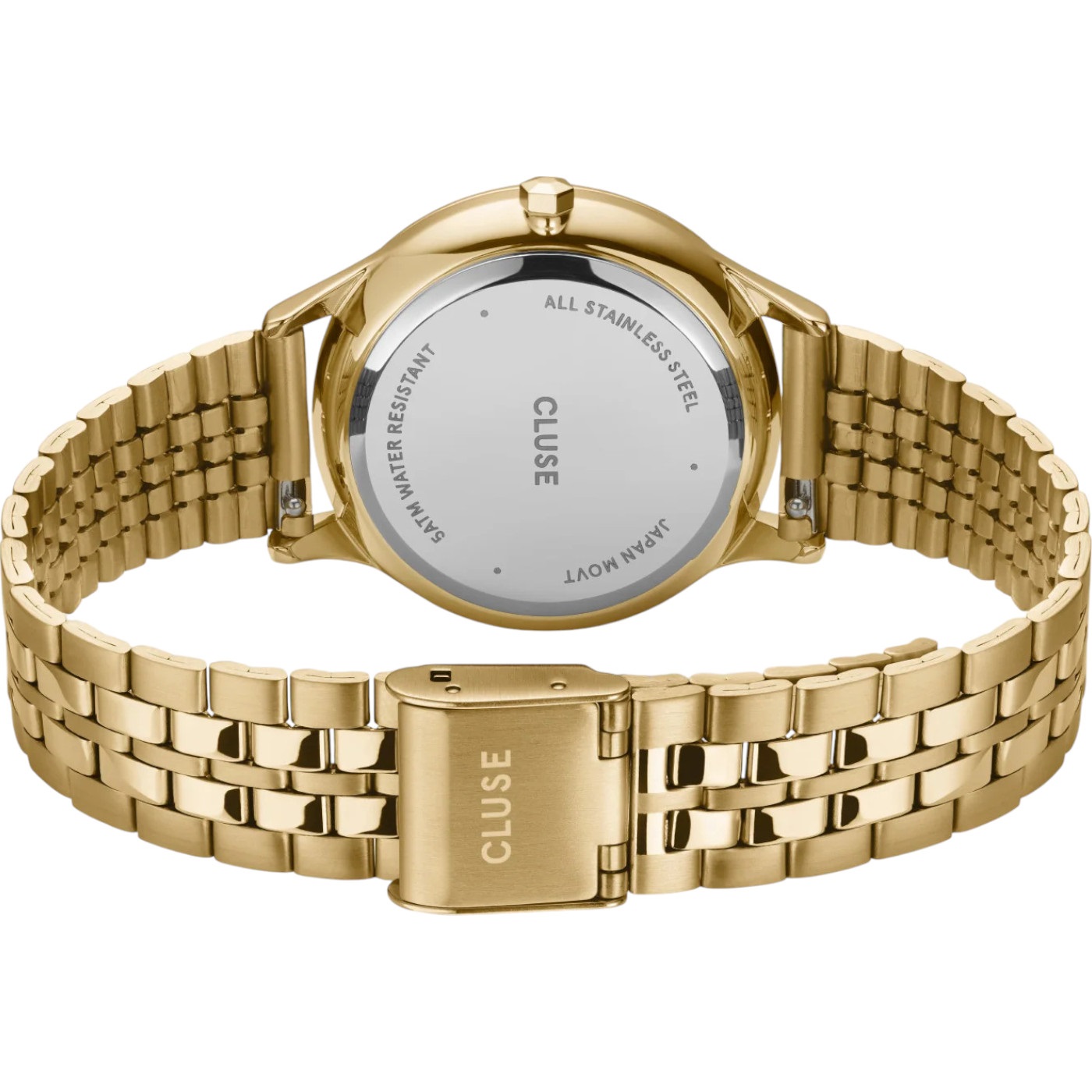 CLUSE Minuit Date Gold Dial 34mm Gold Stainless Steel Bracelet CW14301 - 3