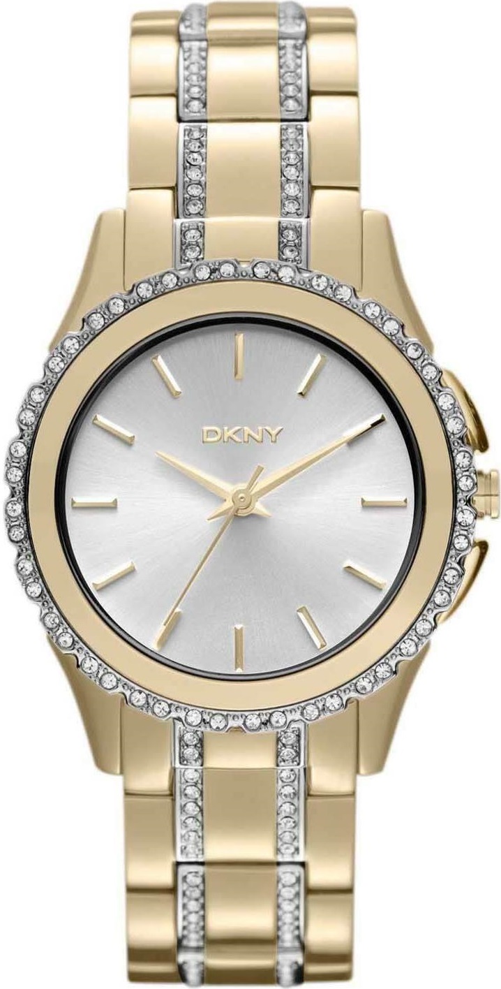 DKNY Brooklyn Three Hands 33mm Gold Stainless Steel Bracelet NY8699 - 