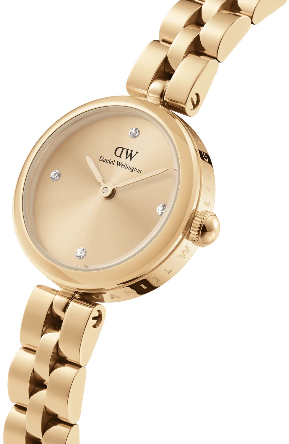 DANIEL WELLINGTON Elan Lumine Unitone Gold Dial 22mm Gold Stainless Steel Bracelet DW00100718 - 