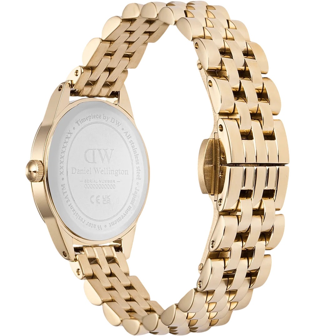 DANIEL WELLINGTON Ophelia Mini White Dial 22mm Gold Stainless Steel Bracelet DW00100803 - 3