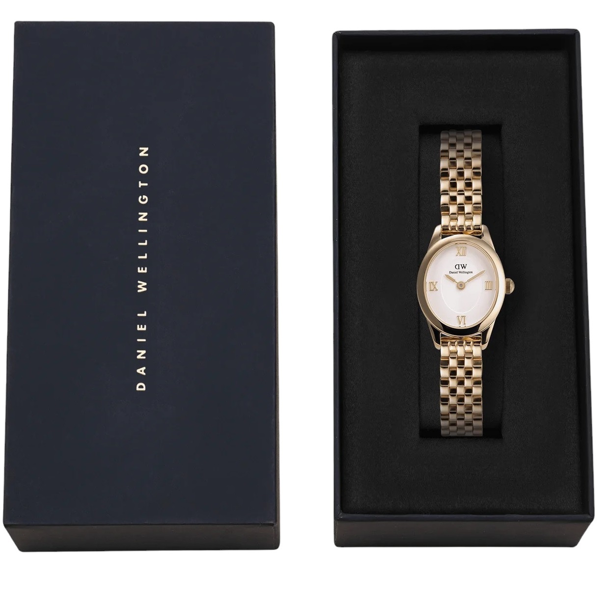 DANIEL WELLINGTON Ophelia Mini White Dial 22mm Gold Stainless Steel Bracelet DW00100803 - 4