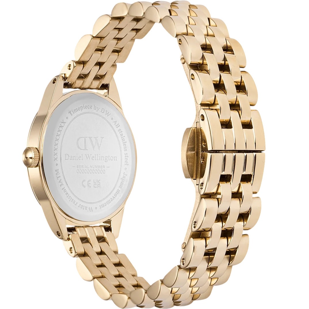 DANIEL WELLINGTON Ophelia Mini Green Dial 22mm Gold Stainless Steel Bracelet DW00100804 - 3