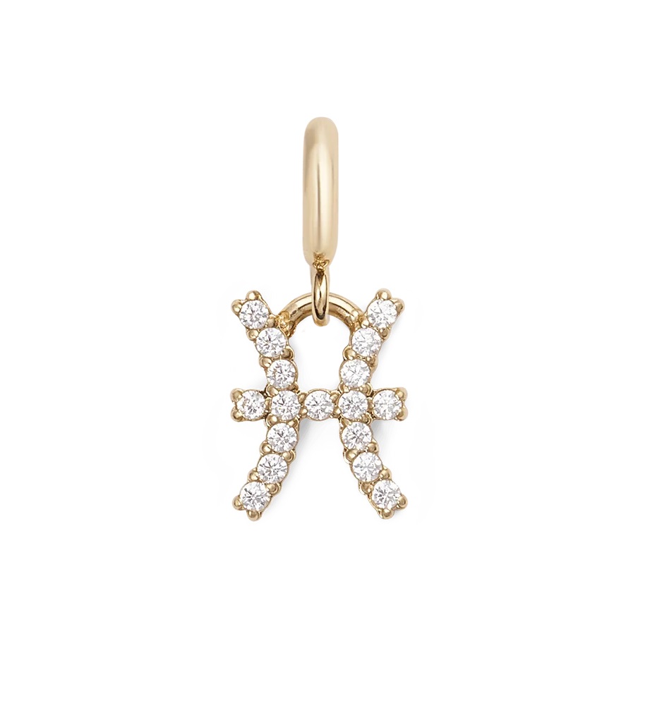 DANIEL WELLINGTON  Zodiac Watch Charm Gold Stainless Steel Pisces DW01500012 - 