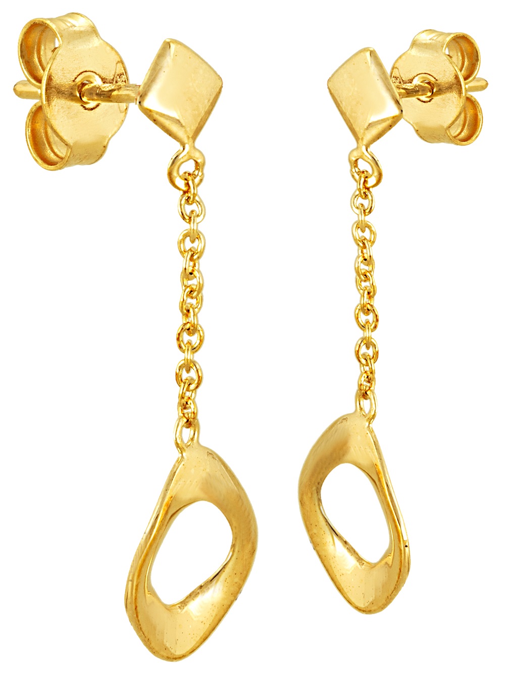 ΣΚΟΥΛΑΡΙΚΙΑ Κρεμαστά SENZIO Collection Κ14 Κίτρινο Χρυσό EA.CA310Y.K14 - 