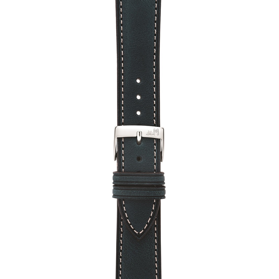 MORELLATO El Greco Hand Made Watch Strap 20-18mm Blue Leather A01X5439B71064CR20 - 