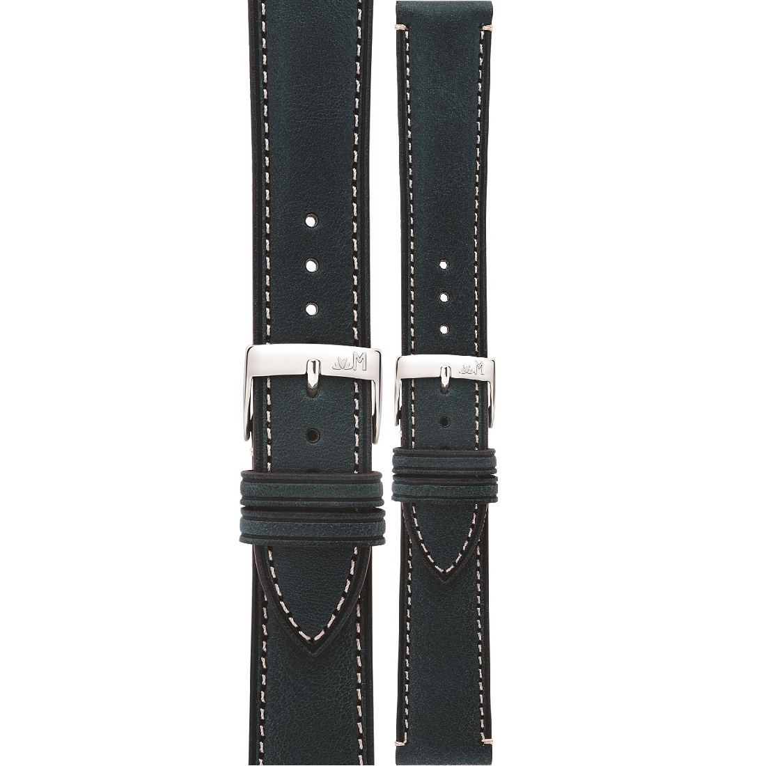 MORELLATO El Greco Hand Made Watch Strap 20-18mm Blue Leather A01X5439B71064CR20 - 