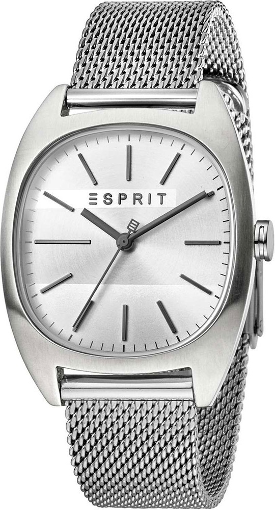  ESPRIT Three Hands 38mm Silver Stainless Steel Mesh Bracelet ES1G038M0065 - 
