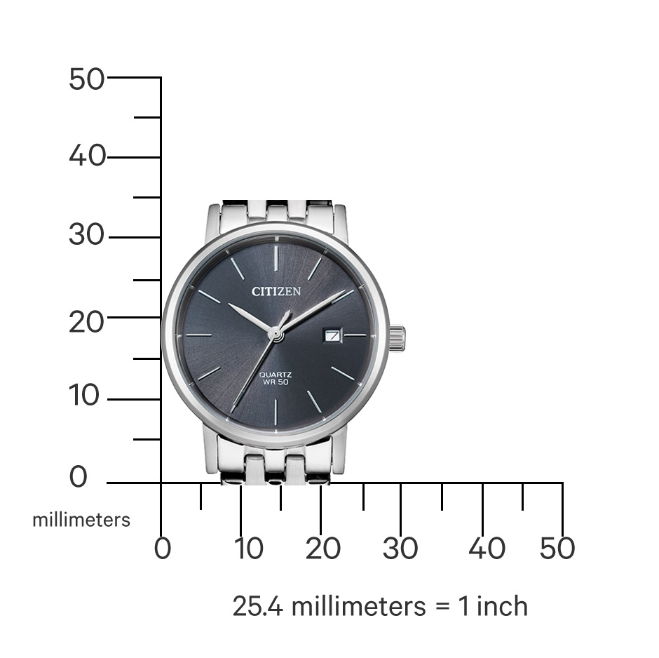 CITIZEN Core Collection Grey Dial 28mm Silver Stainless Steel Bracelet EU6090-54H - 4