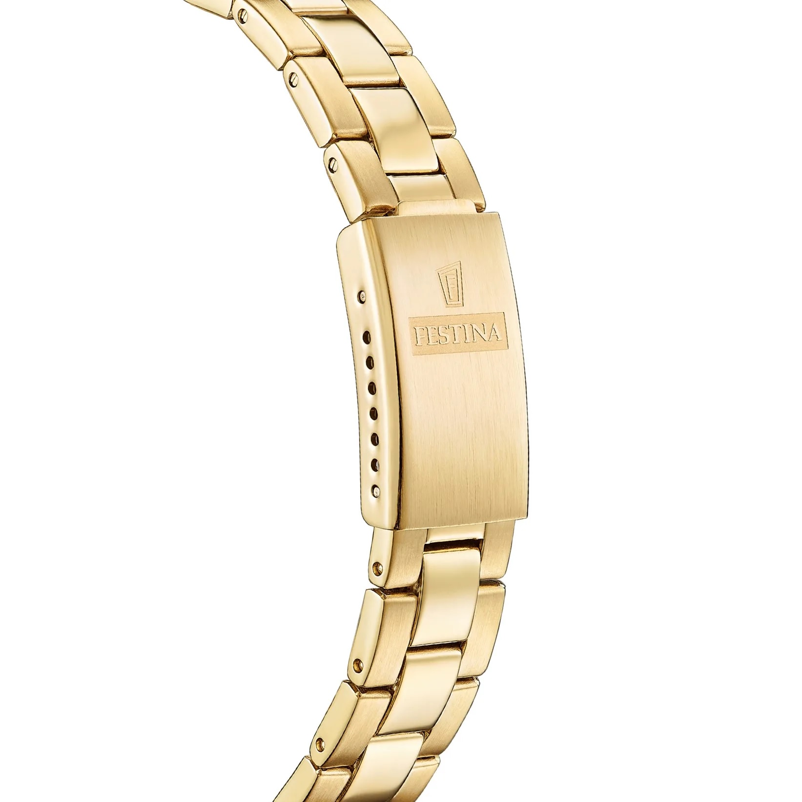 FESTINA Swiss Women's Classic White Pearl Dial with Crystals 29.5mm Gold Stainless Steel Bracelet F20050/1 - 3