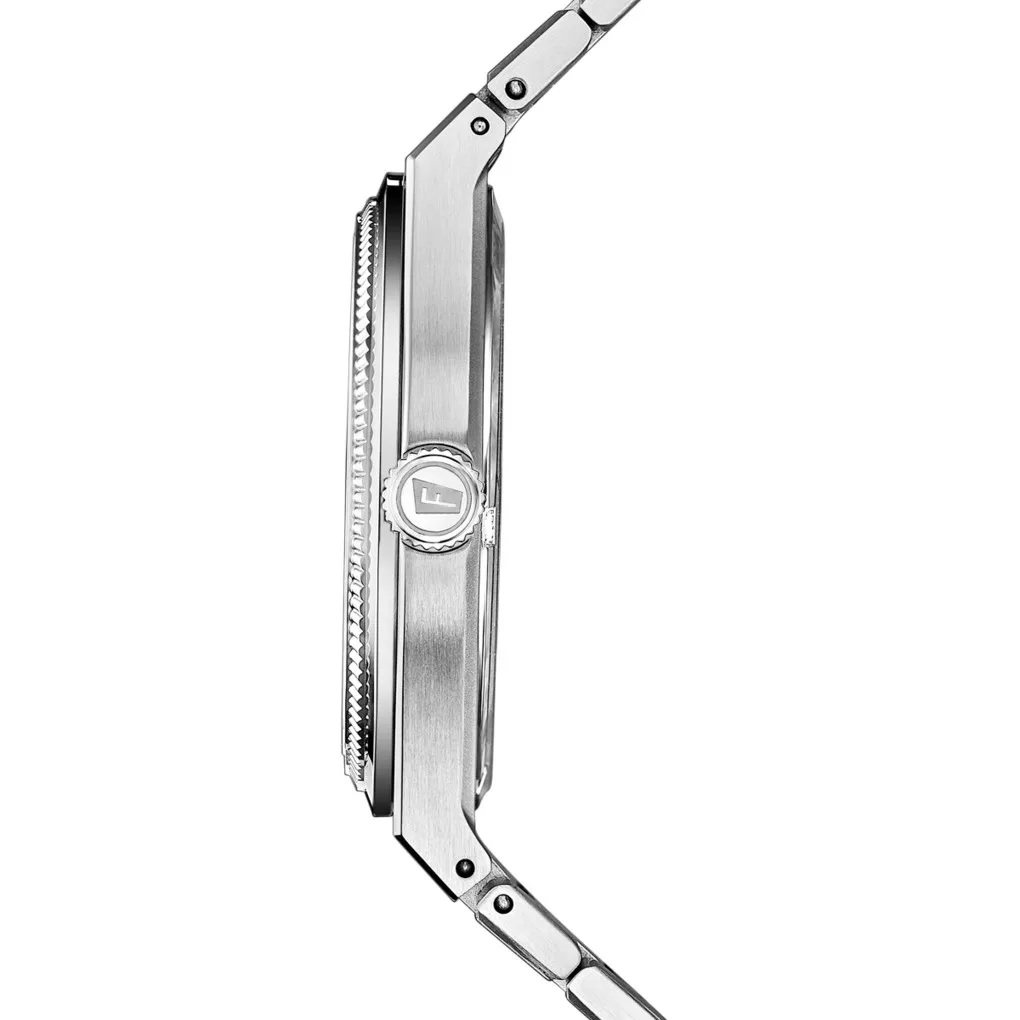 FESTINA Swiss Made Rivé Black Dial 40mm Silver Stainless Steel Bracelet F20051/6 - 