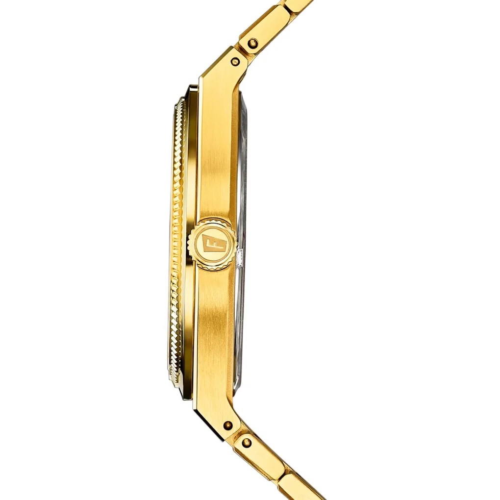 FESTINA Swiss Made Rivé White Dial with Crystals 35mm Gold Stainless Steel Bracelet F20058/1 - 