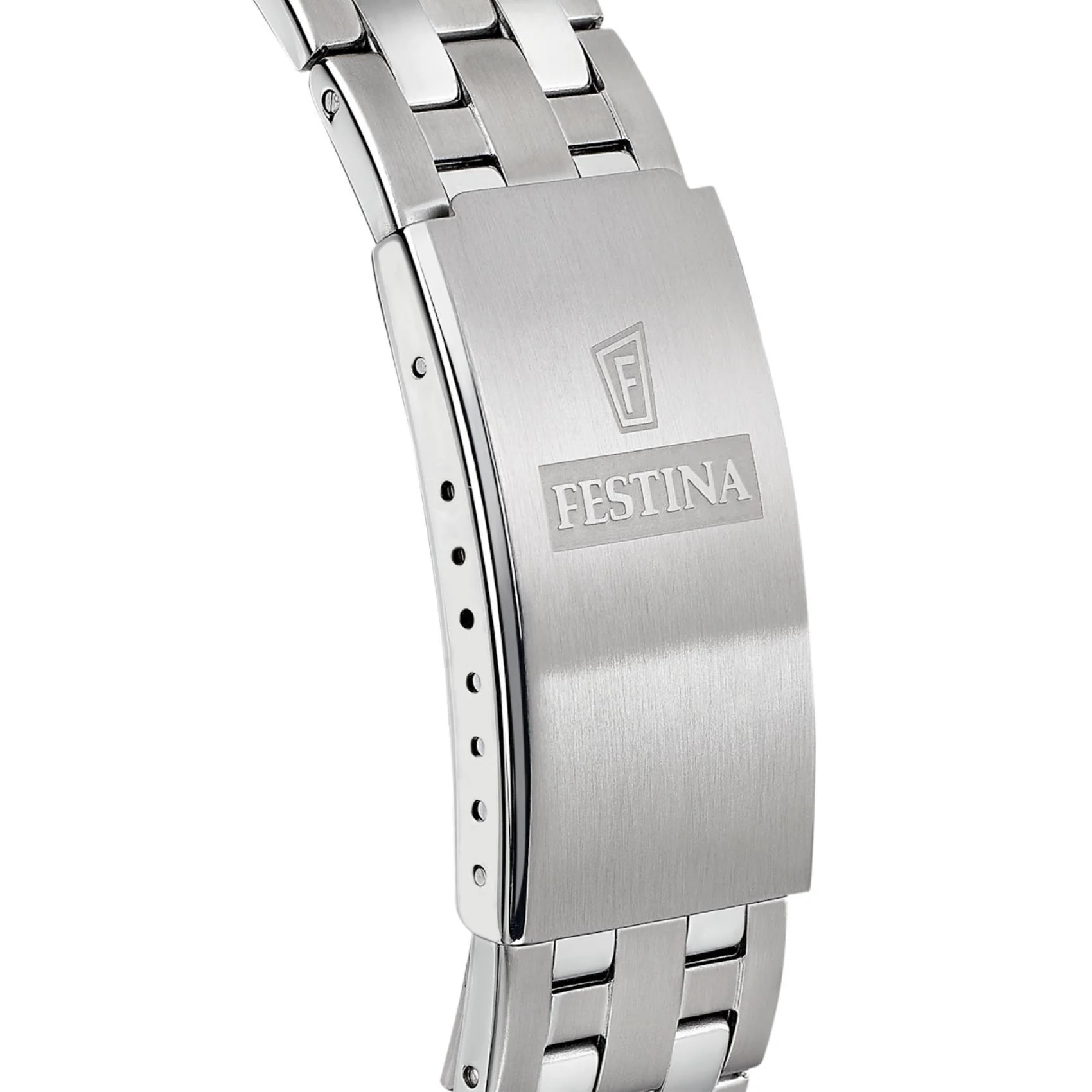 FESTINA Classic Blue Dial 41mm Silver Stainless Steel Bracelet F20357/C - 