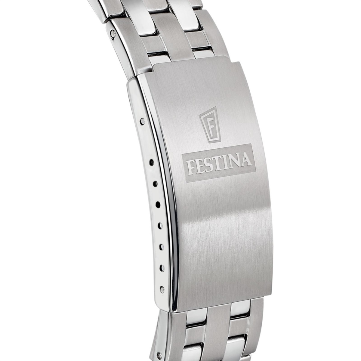 FESTINA Classic Green Dial 41mm Silver Stainless Steel Bracelet F20357/5 - 