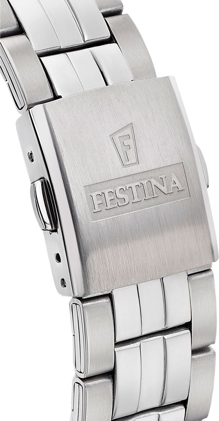 FESTINA Classic Green Dial 43mm Silver Stainless Steel Bracelet F20425/7 - 4