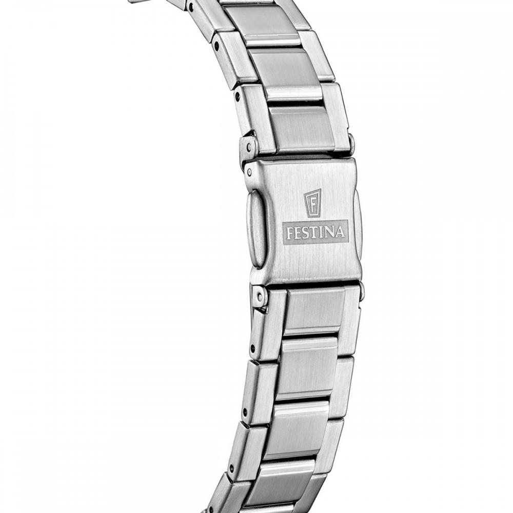FESTINA Mademoiselle Black Dial with Crystals 33mm Silver Stainless Steel Bracelet F20700/6 - 