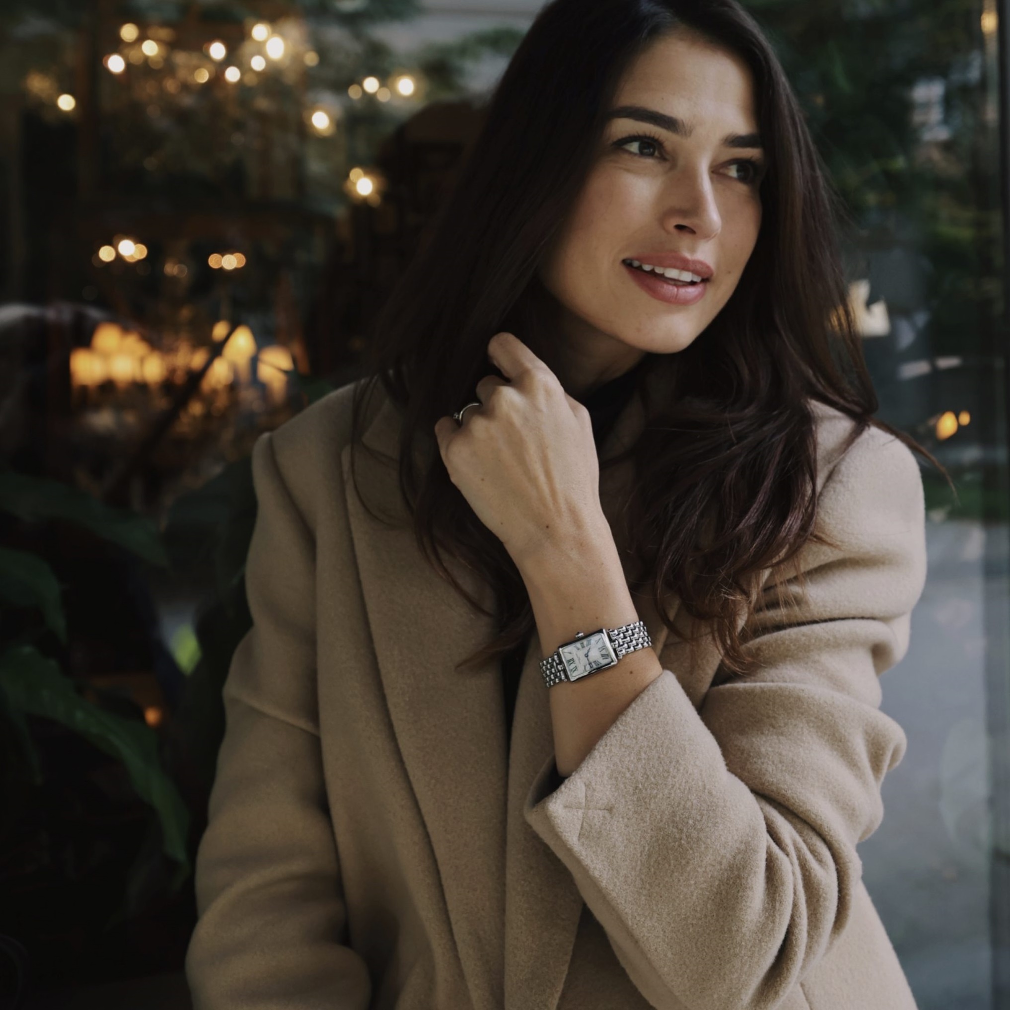 FREDERIQUE CONSTANT Art Deco Carree Quartz White Pearl Dial 28mm Silver Stainless Steel Bracelet FC-200MPW2AC6B - 7