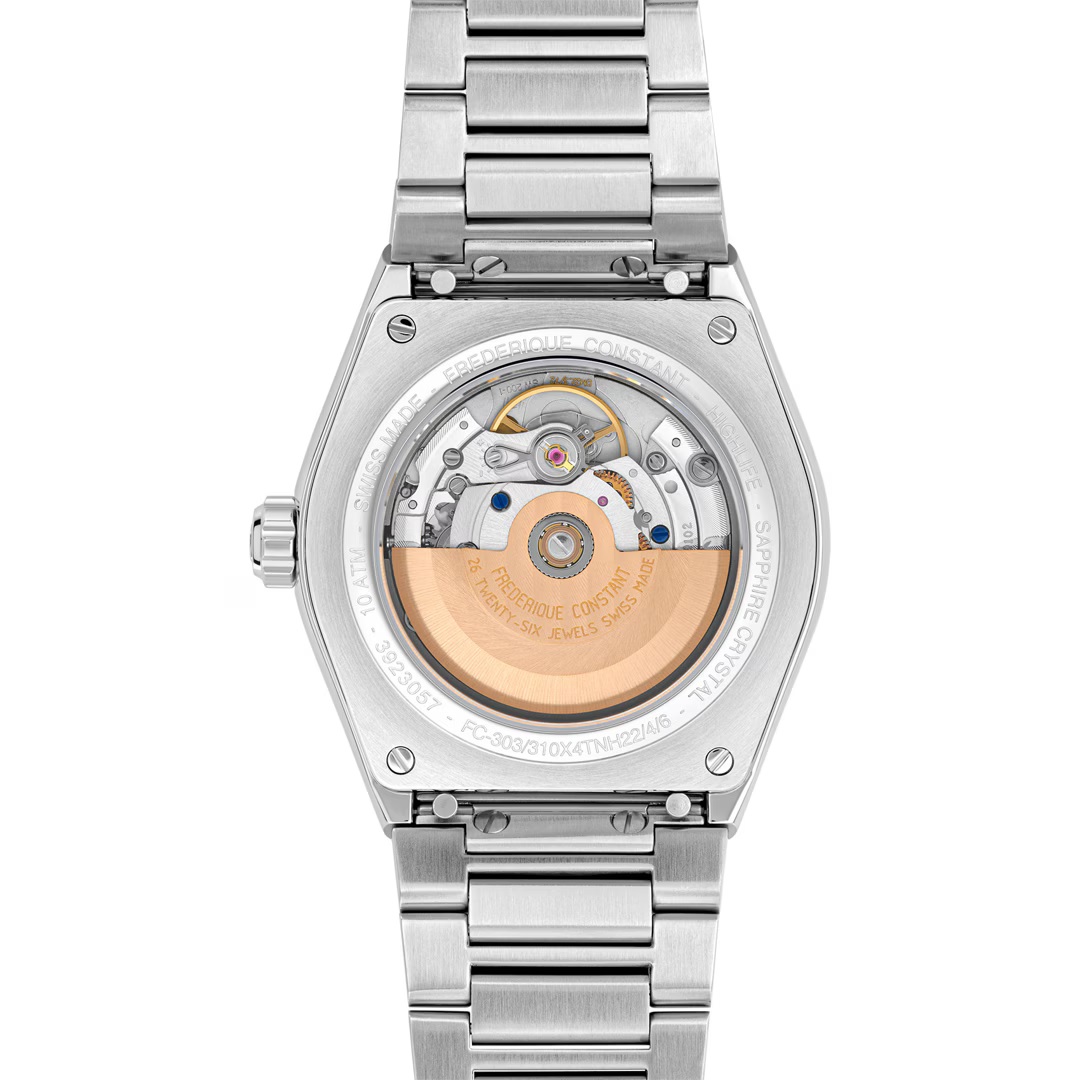 FREDERIQUE CONSTANT Highlife COSC Automatic Blue Dial 41mm Silver Stainless Steel Bracelet FC-303BL4NH6B - 4