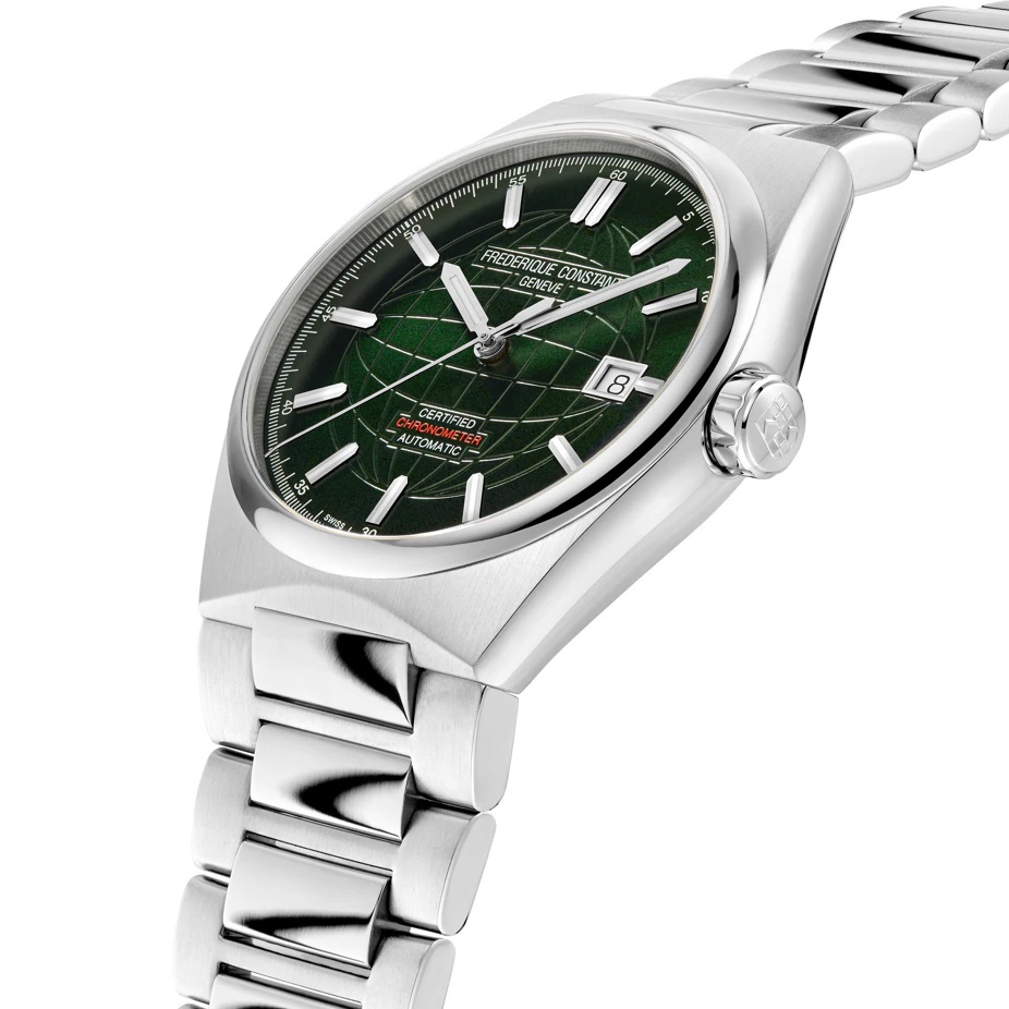 FREDERIQUE CONSTANT Highlife COSC Automatic Green Dial 39mm Silver Stainless Steel Bracelet FC-303G3NH6B - 3