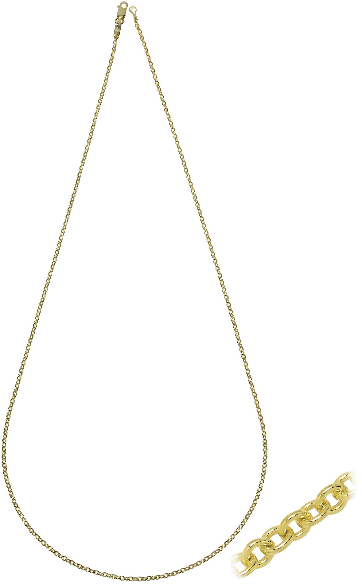 ΑΛΥΣΙΔΑ Fortsatina Διαμανταρισμένη #5 Κ9 50cm Κίτρινο Χρυσό FOR50D.K9-50 - 1