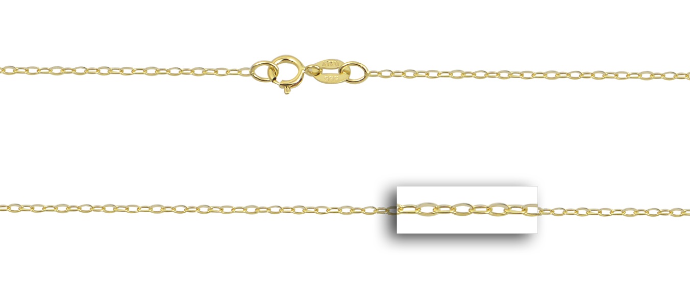 CHAIN for the Neck Forzentina K14 50cm Yellow Gold FRZ028Y-K14.50 - 
