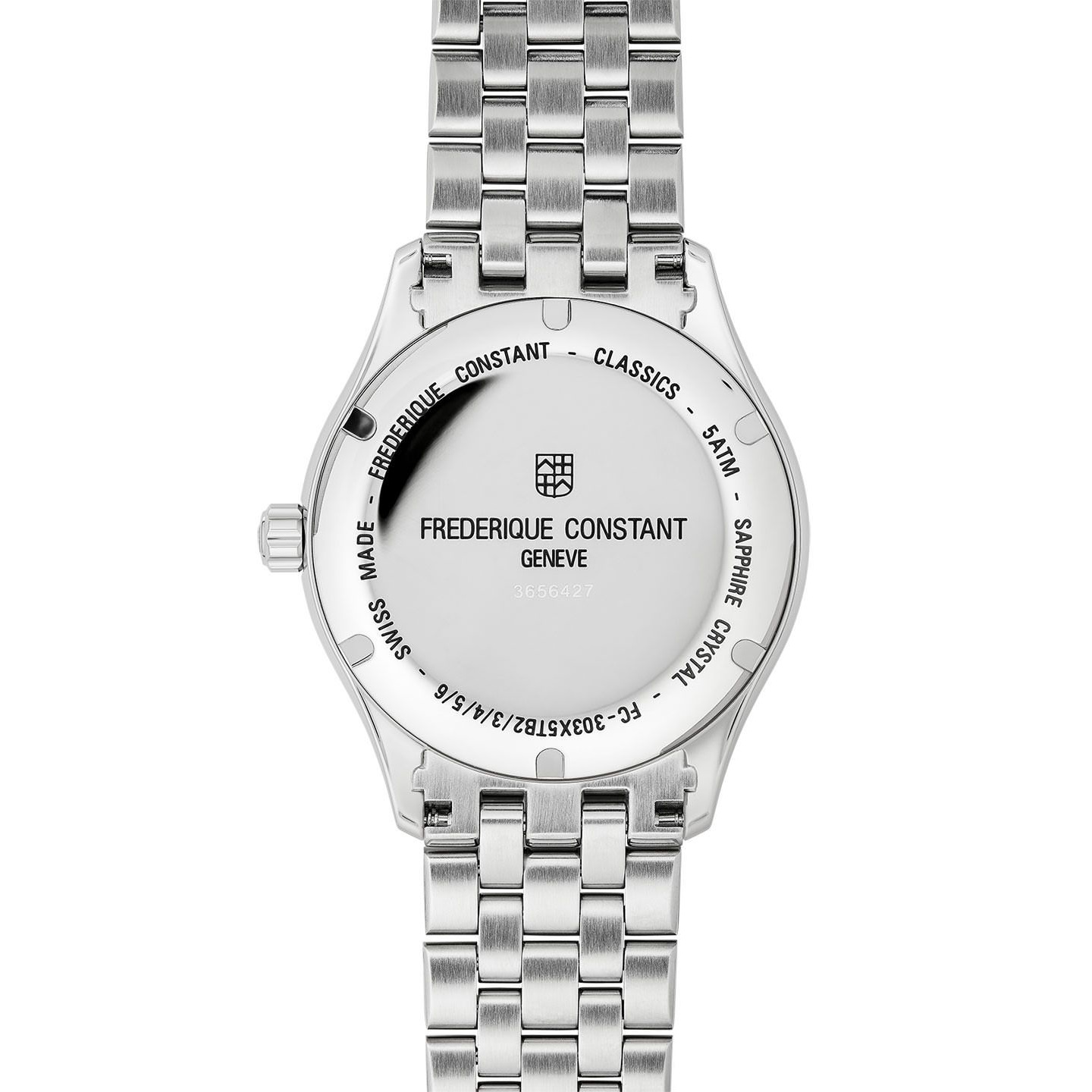 FREDERIQUE CONSTANT Index Automatic Blue Dial 40mm Silver Stainless Steel Bracelet FC-303NN5B6B - 3