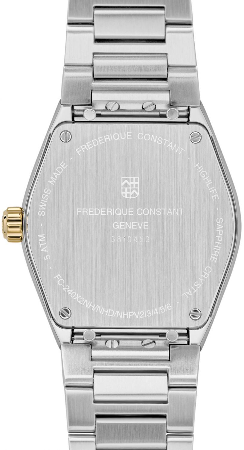 FREDERIQUE CONSTANT Highlife Ladies Quartz Silver Dial with Diamonds 31mm Two Tone Gold Stainless Steel Bracelet FC-240VD2NH3B - 4