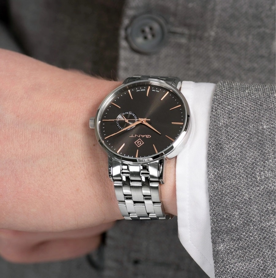 GANT Park Hill III Grey Dial 41.5mm Silver Stainless Steel Bracelet G105005 - 3