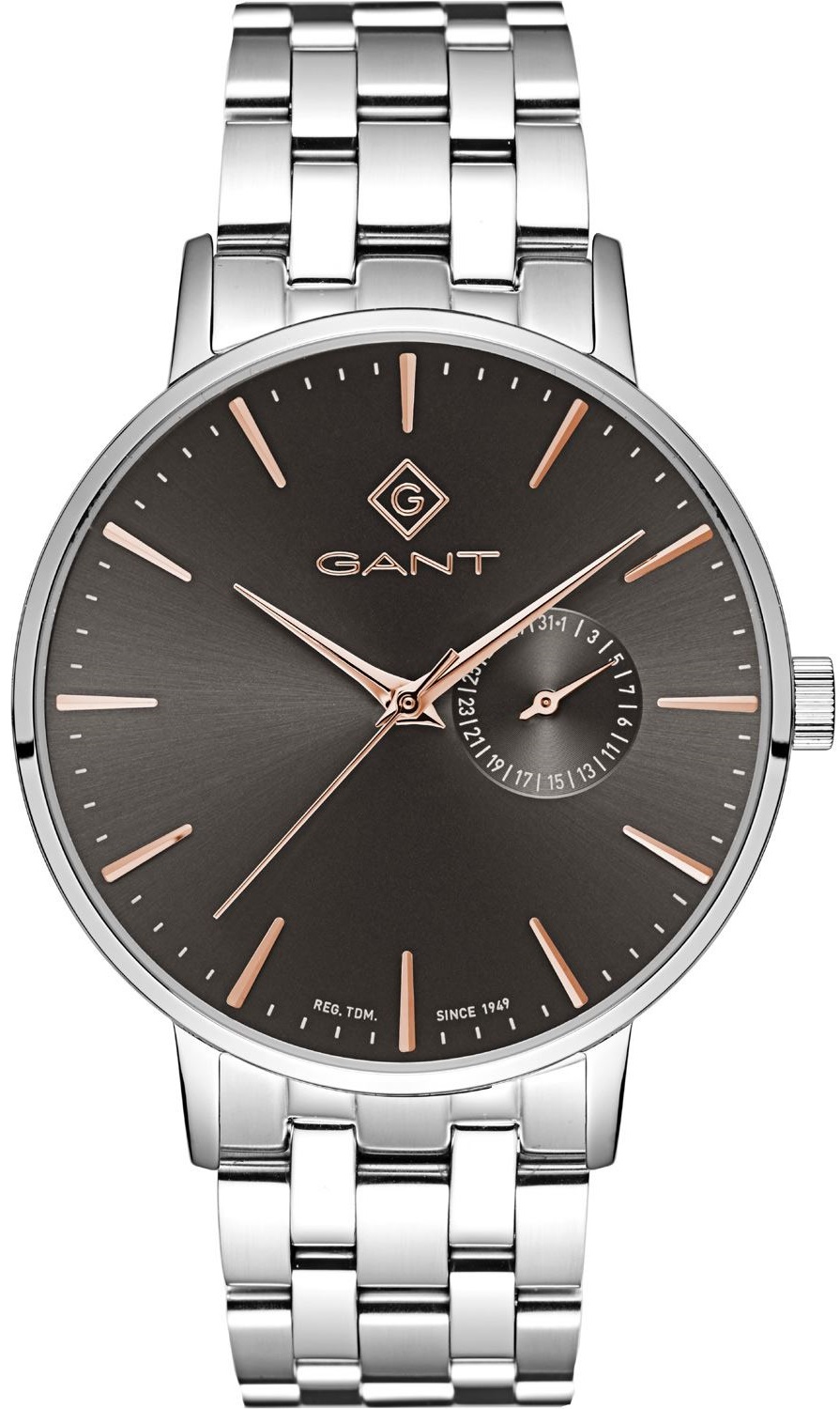GANT Park Hill III Grey Dial 41.5mm Silver Stainless Steel Bracelet G105005 - 