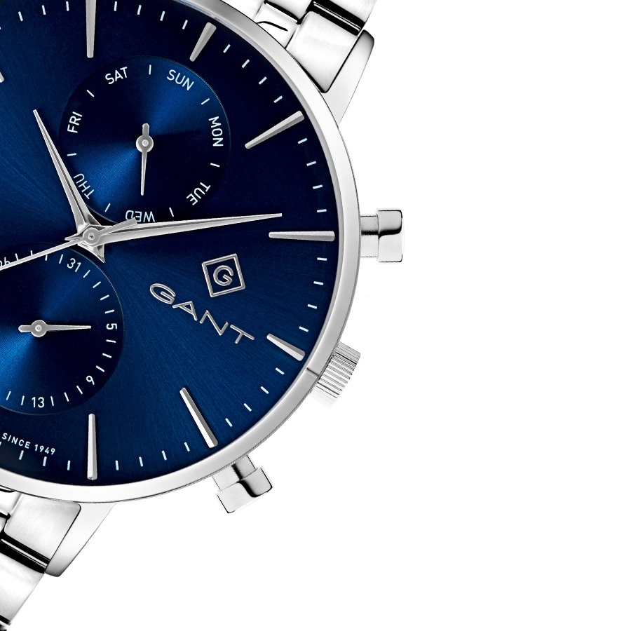 GANT Park Hill Day-Date II Blue Dial 43.5mm Silver Stainless Steel Bracelet G121003 - 3