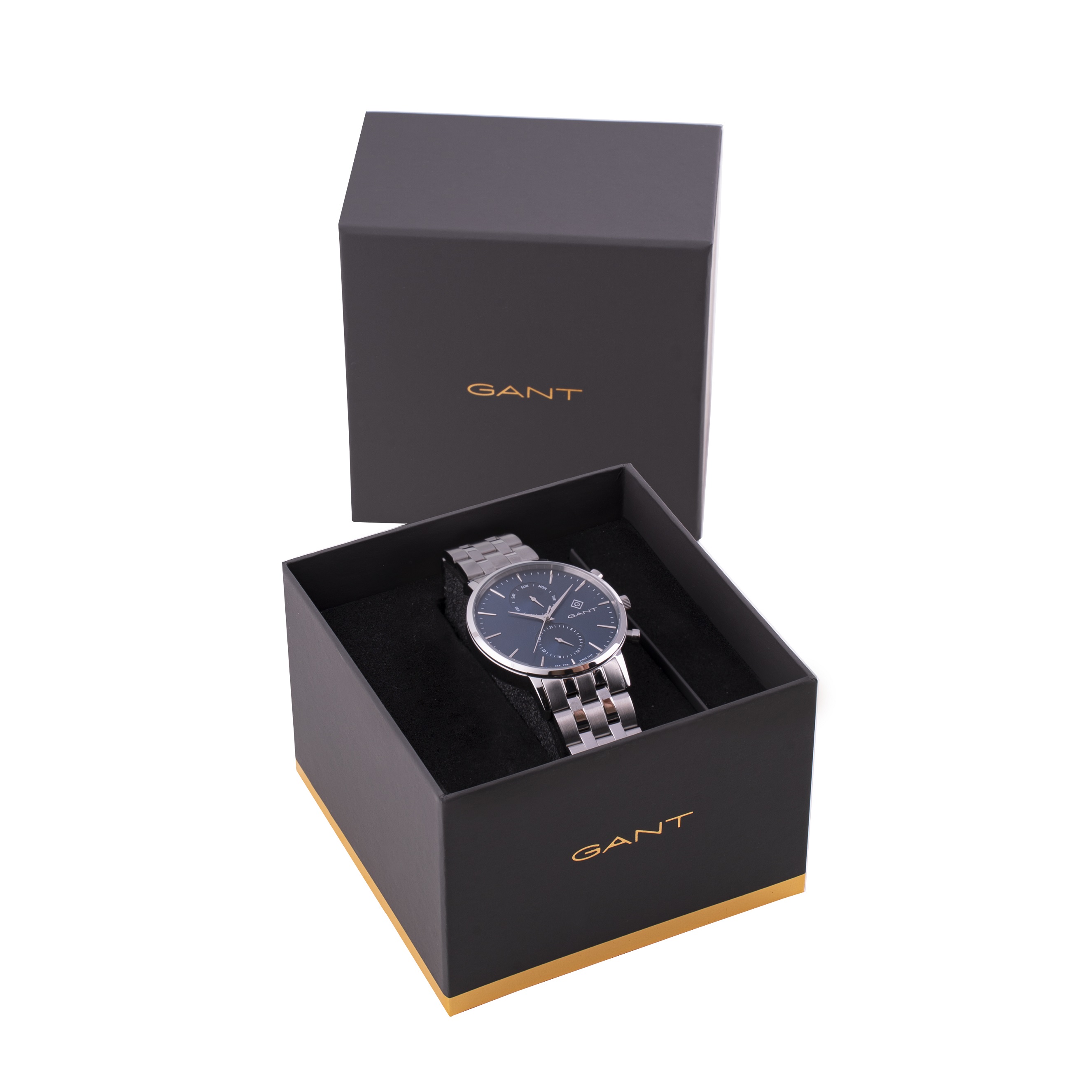 GANT Park Hill Day-Date II Blue Dial 43.5mm Silver Stainless Steel Bracelet G121003 - 6